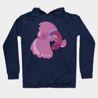 Purple Haze Betta Fish Hoodie